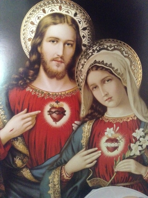 Artwork depicting the Sacred Heart of Jesus