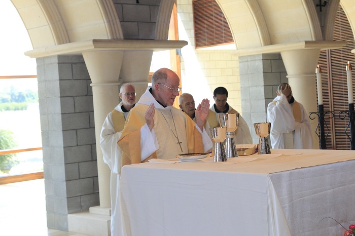 Fr. Thomas during prayer