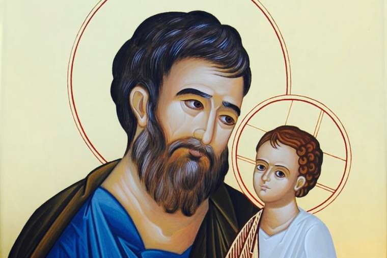 Icon of Saint Joseph with the child Jesus